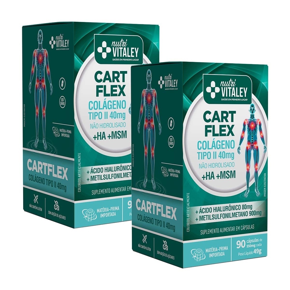 Kit 2 Vitaley Nutri Cartflex 90 Cápsulas