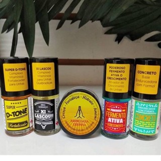 Base De Unha | Kit Tratamento Com Cera Fermento Concreto Lascou Dtone em Oferta na Shopee