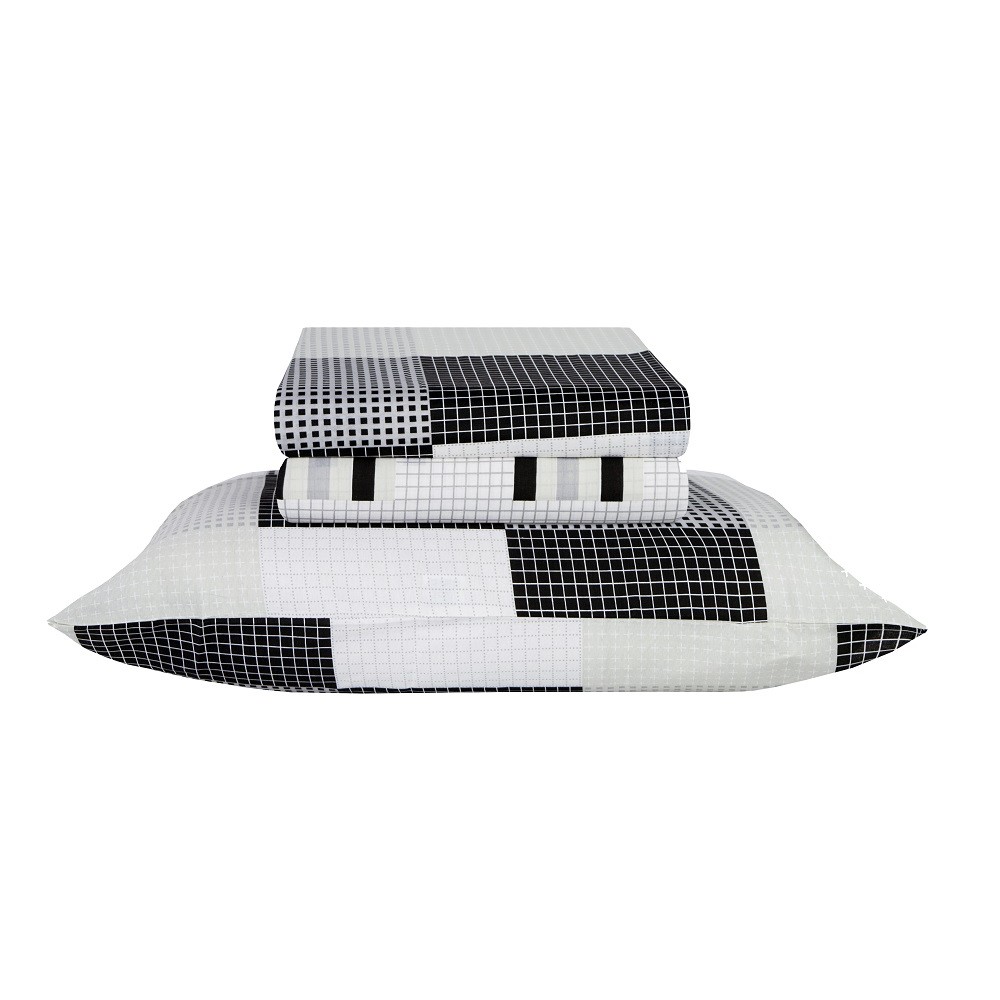 Jogo De Cama Casal Para Cama Box 4 Peças Realce Admirare Estampado - Linnar