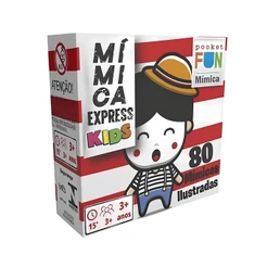 Jogo Mímica Express com 40 Cartas Pocket Ilustradas Cooper Fun - 00133