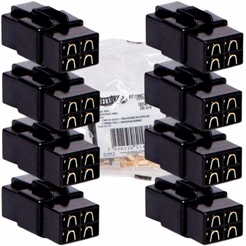 Kit 08 Conector 4 Vias Technoise Com Trava Macho E Fêmea Som