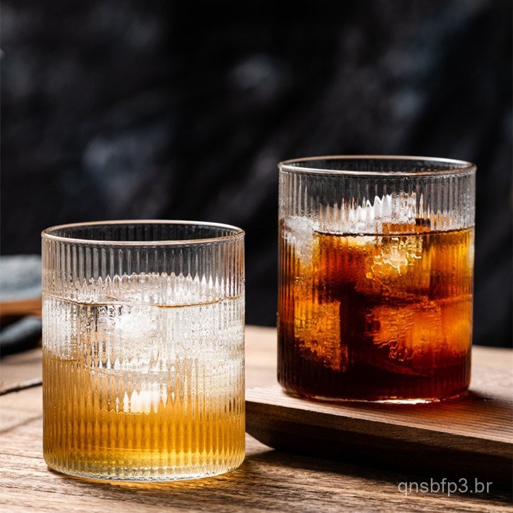 Copo de Vidro Estilo Nórdico Copo Estilo INS Copo de Cocktail de Vidro Borossilicato Alto Copo de Chá Copo de Vinho Copo