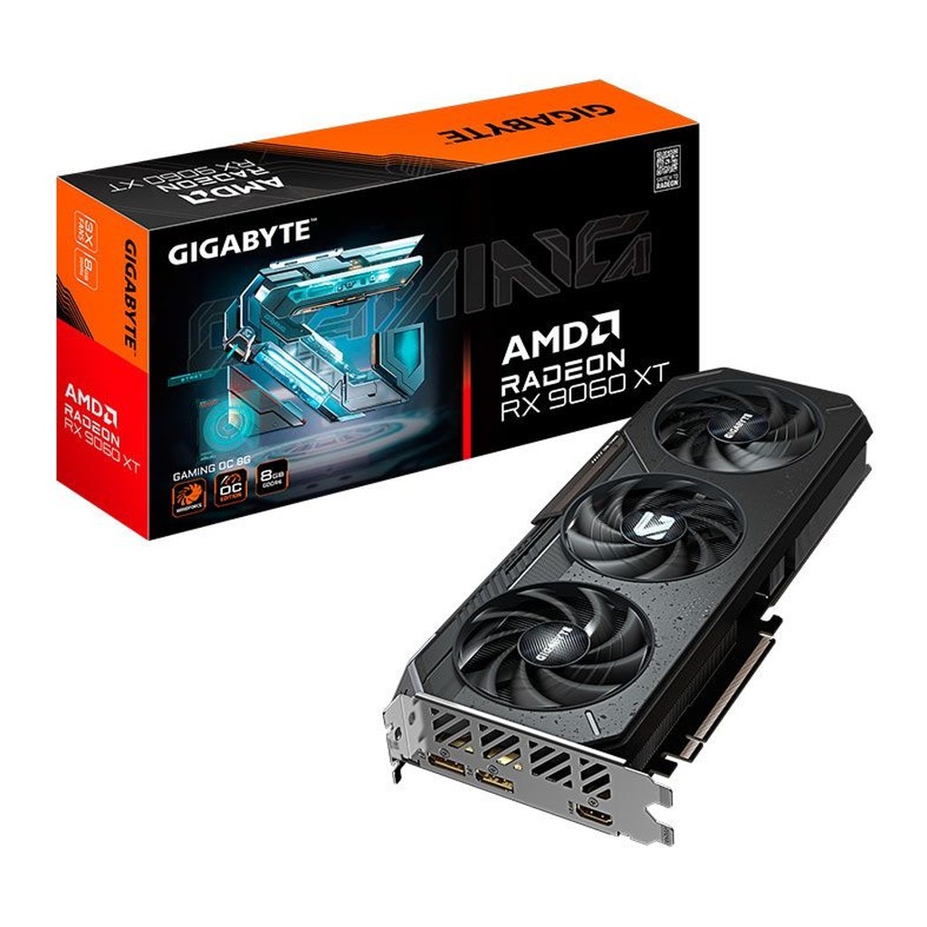 Placa Vídeo Gigabyte AMD Radeon RX 9060 XT Gaming OC 8GB 