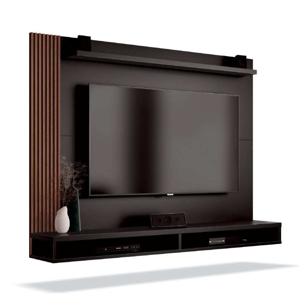 Painel TV Até 50" Dijon Ripado Preto em Oferta na Shopee