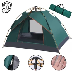 Barraca Acampamento Auto-Armável Impermeável 3-4 Pessoas Portátil Com Bolsa