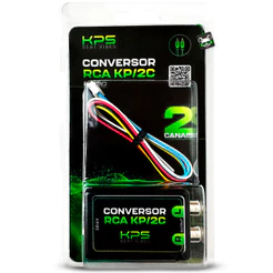 Conversor RCA 2 Canais com Saída Remoto KPS Beat Vibes KP/2C