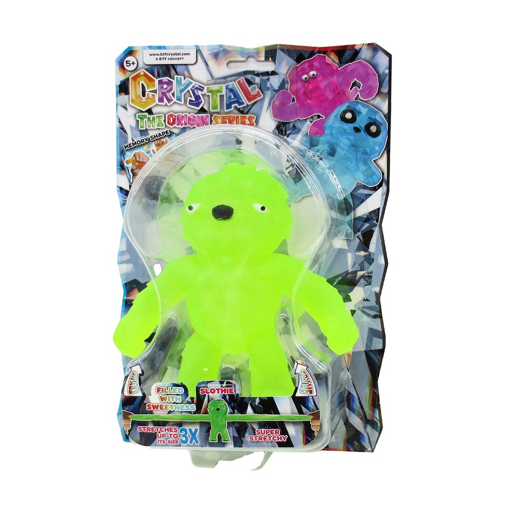 Stretchapalz Crystal - Boneco Slothie 12Cm Animal - Sunny em Oferta na Shopee