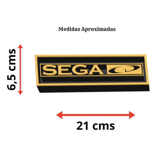 Sega Cd Game Decoração Geek Home Theater Placa