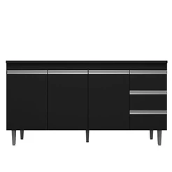 Balcão De Pia Andréia 150 Cm Preto – Ajl