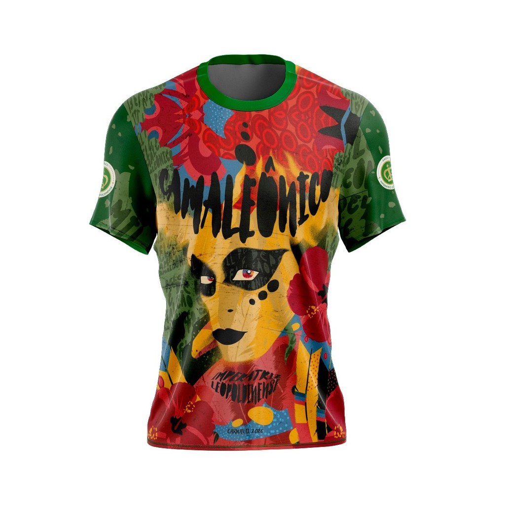 Camisa Camiseta Imperatriz Leopoldinense 2026 Camaleônico Ney Matogrosso Estampa Full HD Tecido Premium em Oferta na Shopee