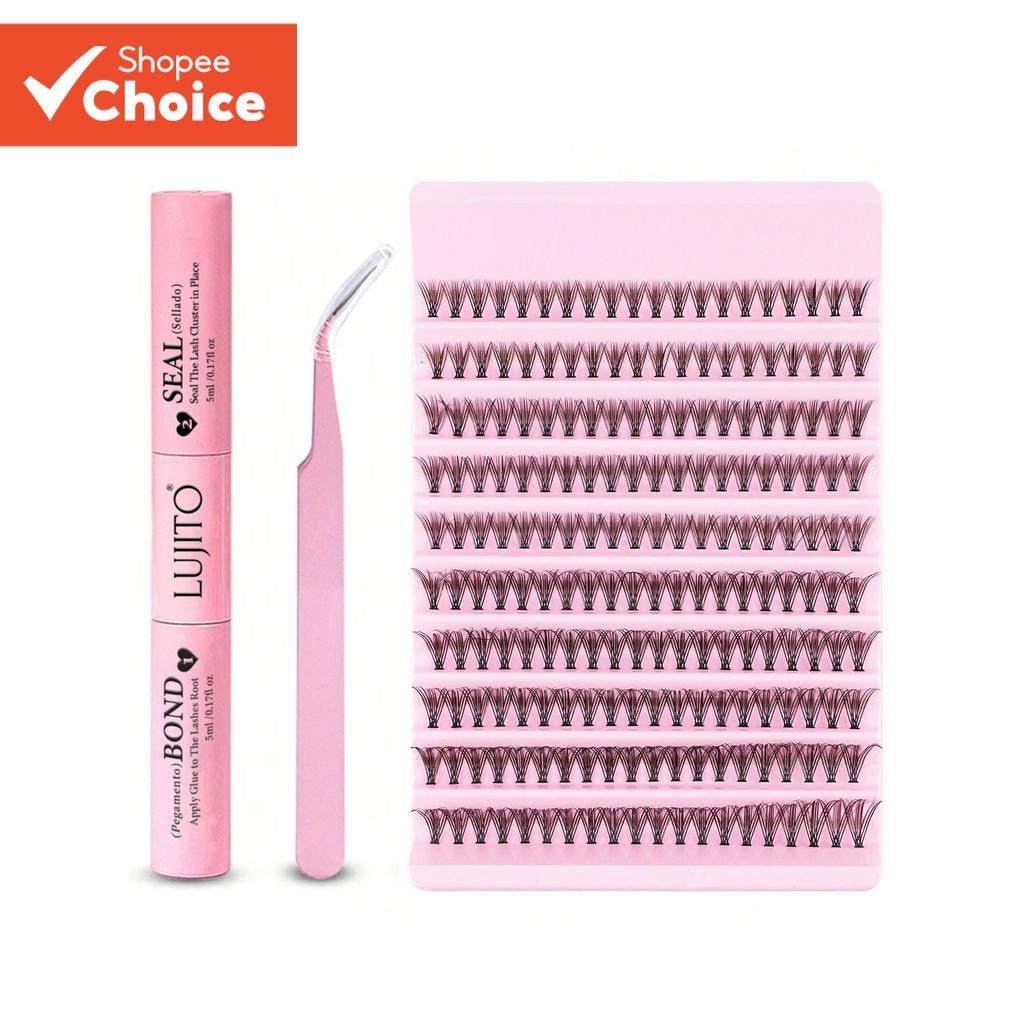 Cílios Postiços 200Pcs D Volume Conjunto De 0.07 Mm , Kit De Extensão De 8-16