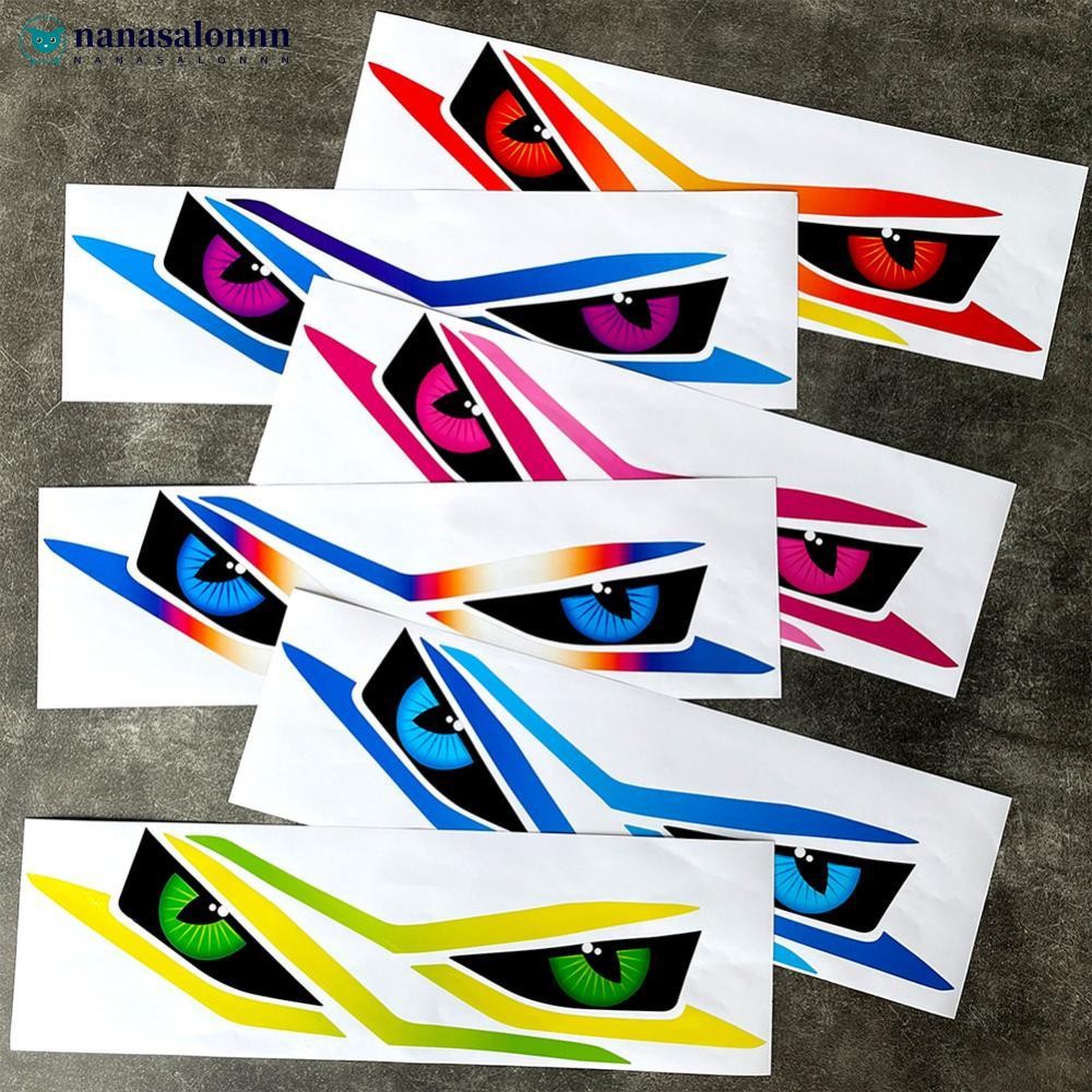 NANASALONNN 1 Par De Adesivos Para Farol De Motocicleta , Luz De Cabeça De Moto , Acessórios Decorativos , Decalques Tra