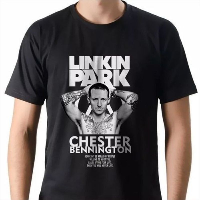 Camiseta Unissex do Linkin Park Camisa Banda de Rock - Camisa 100% em Algodão - Envio Imediato - DR Bigorna