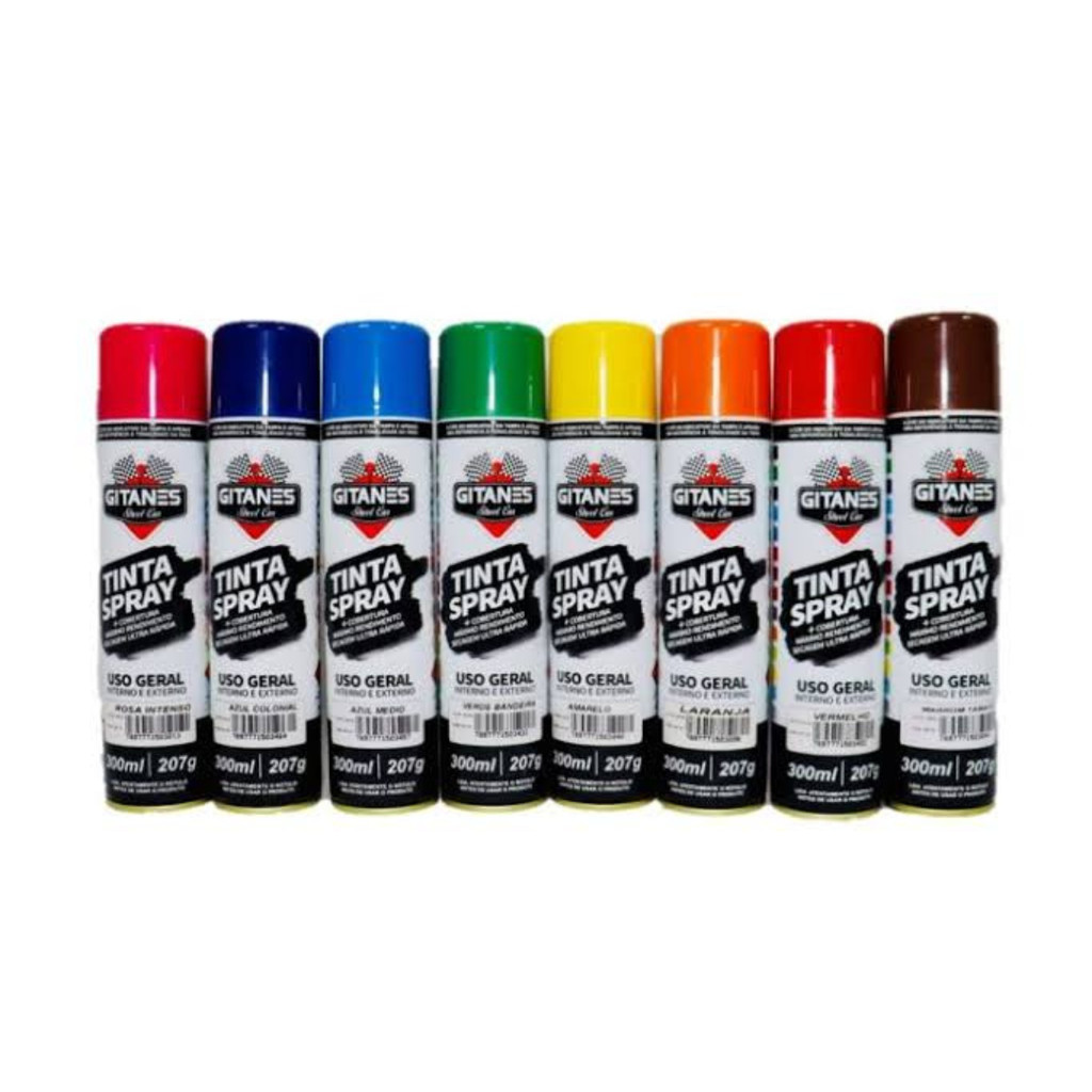 Tinta Spray Gitanes 300ml - Cores Diversas em Oferta na Shopee
