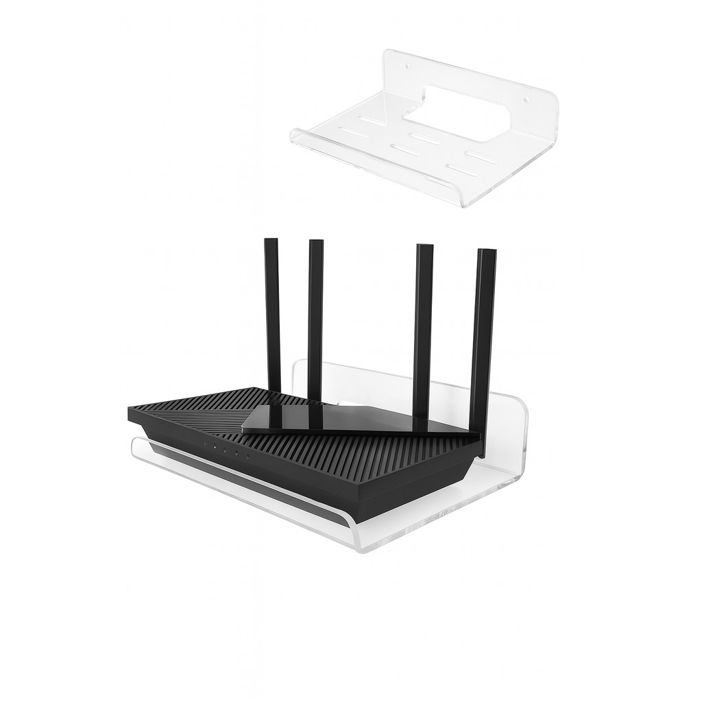 Suporte Para Roteador Modem Prateleira Escritório Home Office Casa Decoração Sala
