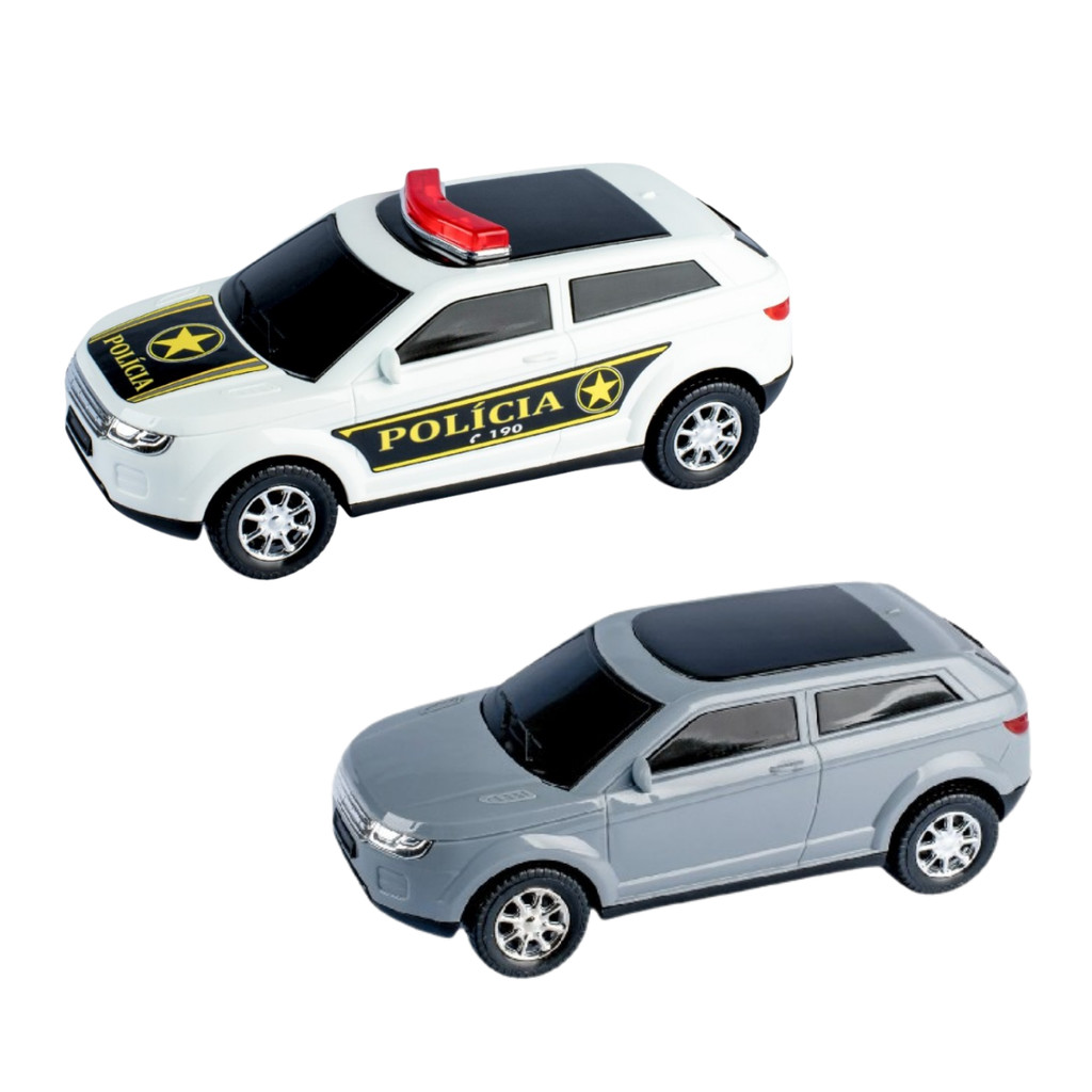 Carrinho Evoque Miniatura Policia Passeio Brinquedo Meninos