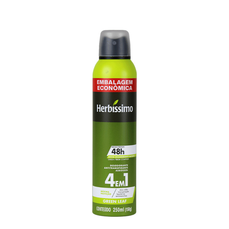 Desodorante Antitranspirante Aerossol Green Leaf 250ml