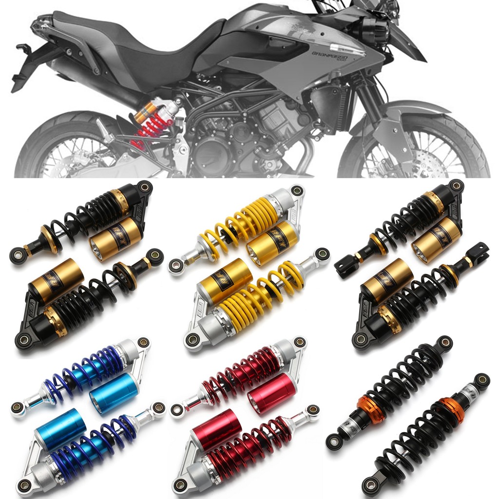 11 " 280mm Motocicleta Molas Universais Suspensão Amortecedores Traseiros Ajustáveis Chopper Bobber Personalizado Cafer 