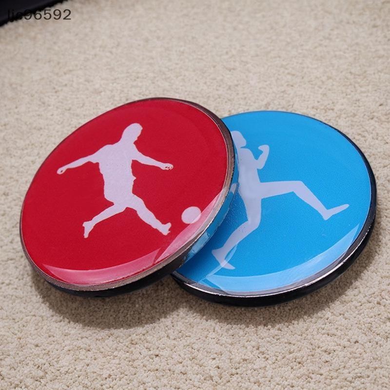 [ljc] 2/5pcs Árbitro Side Toss Coin Dupla Face Esportes Futebol Padrão Flip Lembranças Moeda Portátil [BR]