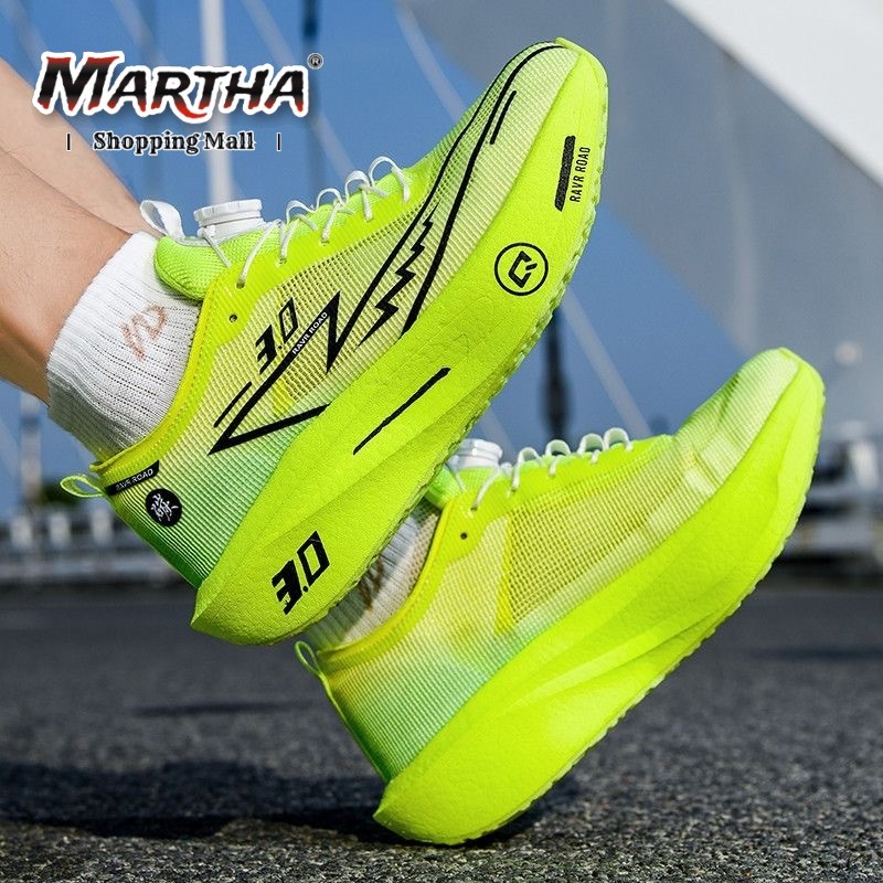 Sapatos De Placa De Carbono Tênis De Corrida Masculino E Feminino Para Estudantes 34-44 em Oferta na Shopee