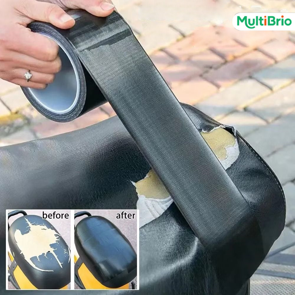Kit com Fita Adesiva Preta de Couro: Reparo para Móveis, Sofás, Assentos Automotivos, Cadeiras e Vinil em Oferta na Shopee