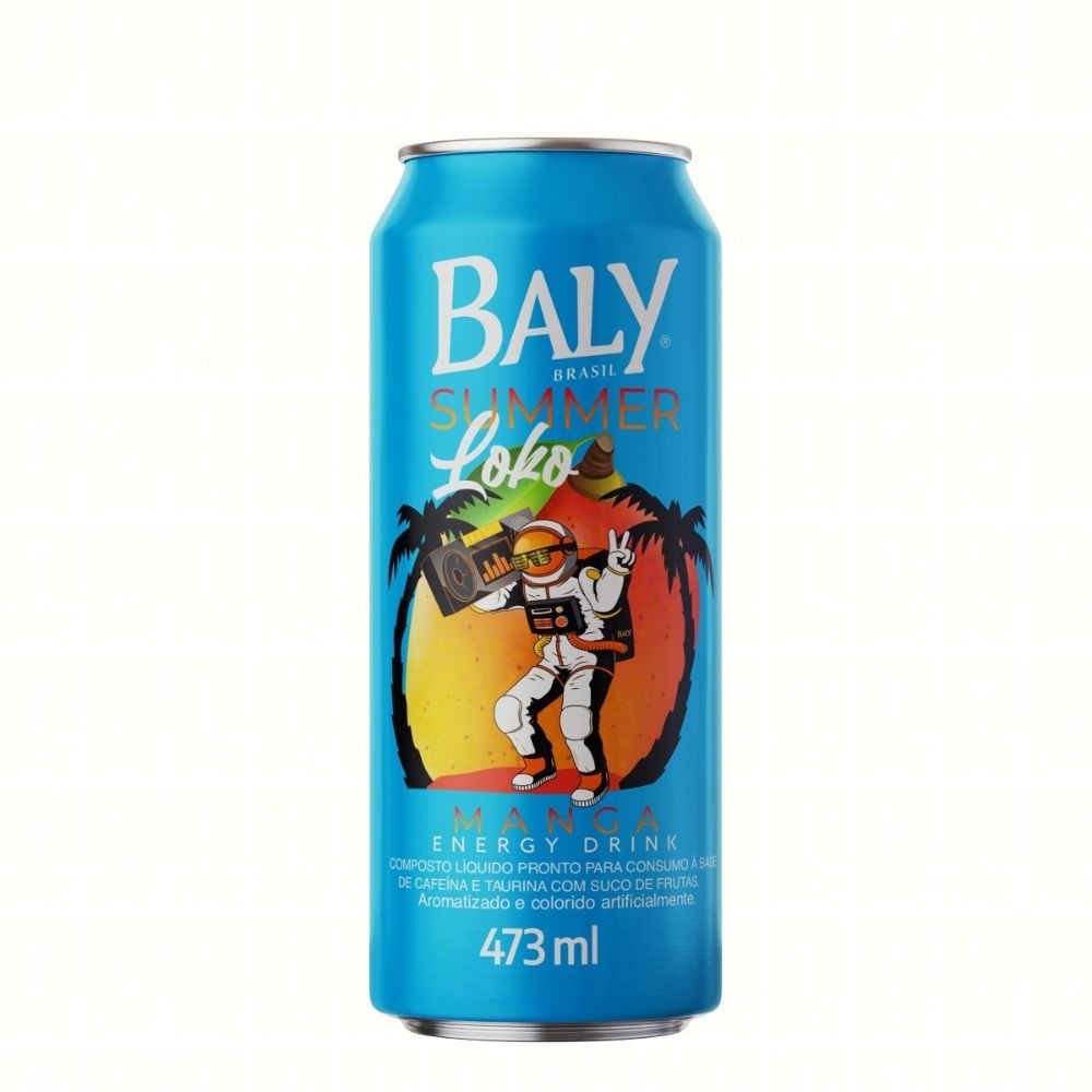 Energético Baly Energy Drink Summer Loko Sabor Manga 473ml - Food & Beverages