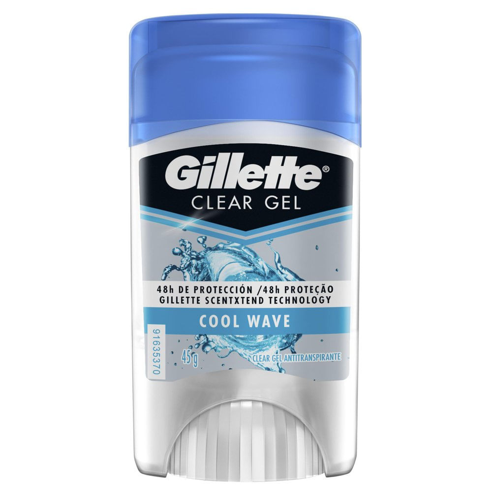 Desodorante Gillette Clear Gel Cool Wave Stick Antitranspirante 45g - Beauty