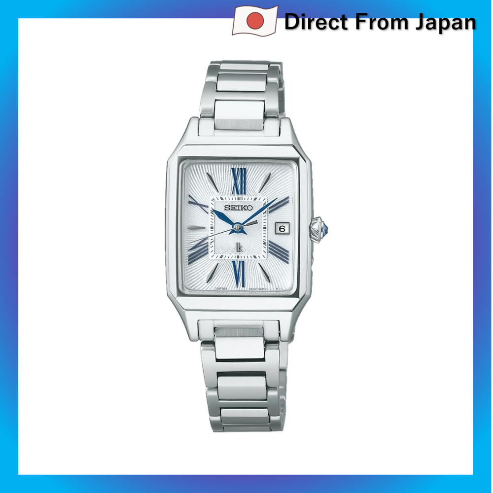 Relógio Seiko SSVW209 Feminino Lucia Grow Square Design Solar Rádio Controlado, Prata