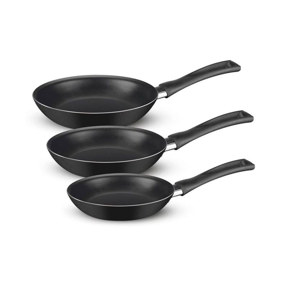 Kit de Frigideira Antiaderente Rochedo Basic C/3 PÇS 18CM 20CM E 24CM PÇS em Oferta na Shopee