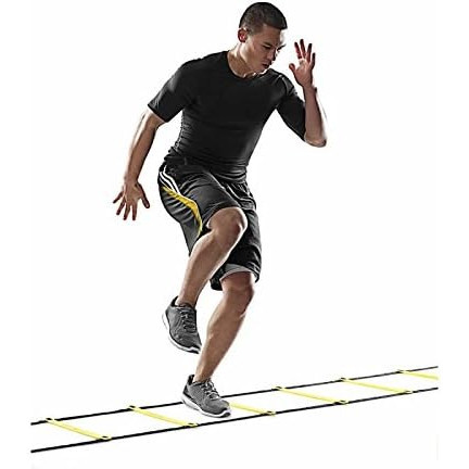 Escada de Agilidade Amarelo Nylon Treinamento Funcional Treino Agilidade Academia Futebol Futsal
