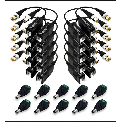 10 Par Vídeo Balun Para Camera Intelbras A Hd Tvi Cvi +10 P4 em Oferta na Shopee