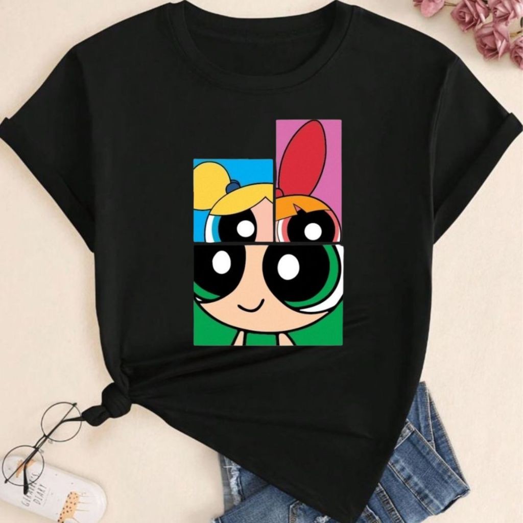 Camiseta Feminina Masculina GEEK Moda T-Shirt  Meninas Super Poderosas    Fio 30.1 TREND 100% Algodão ENVIO IMEDIATO