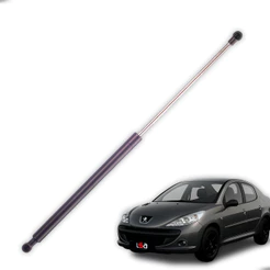 Amortecedor Porta malas Pistão Gás Peugeot 207 Passion 2008-2013 Encaixe Perfeito Aço/Ferro Ambos Lados Custo-Benefício
