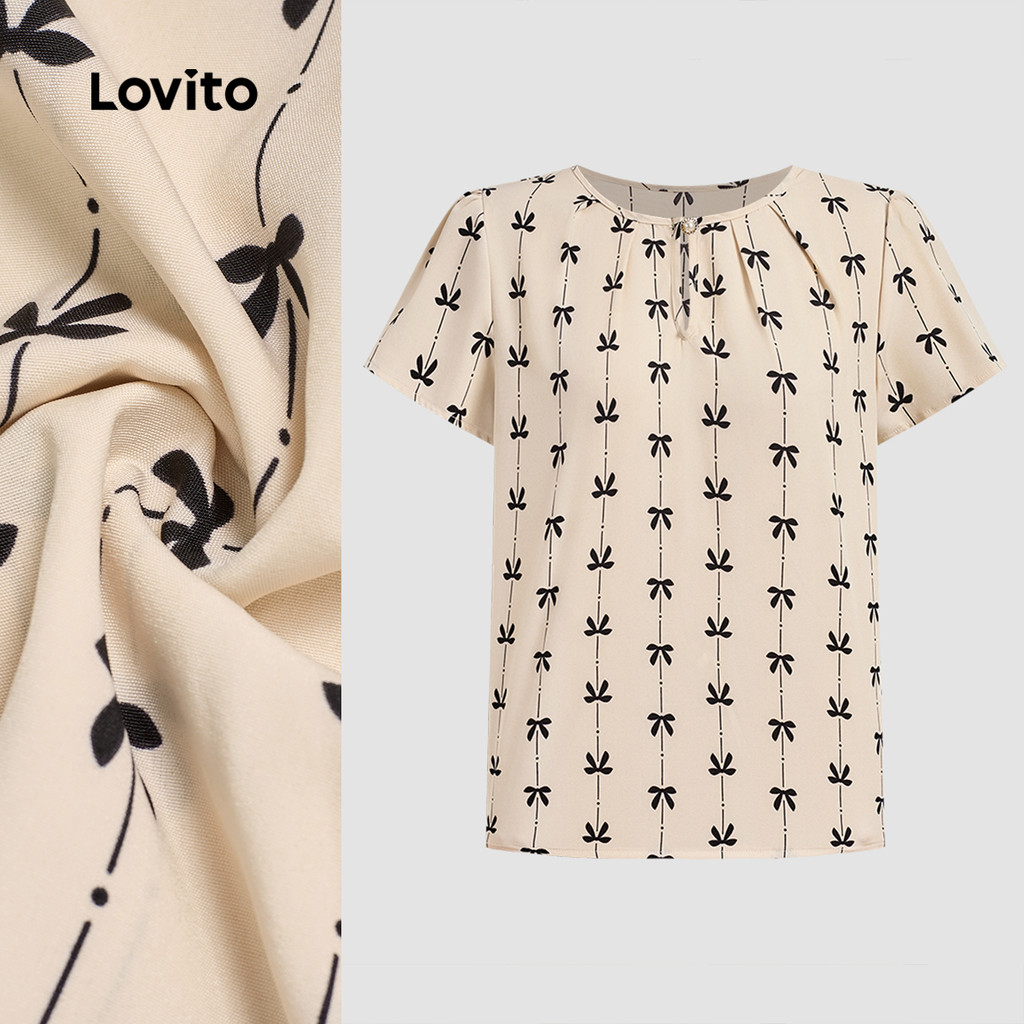 (New) Lovito Blusa Boho Primavera/verão para Mulheres L149ED1190 em Oferta na Shopee