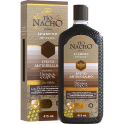Shampoo Tio Nacho Antigrisalho 415ml - Antiqueda e Henna Egípcia Vegetal​