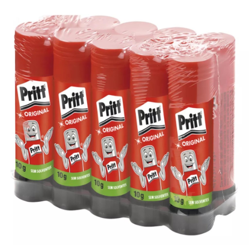 Kit com 10 unidades de Cola em Bastão 10g - Pritt em Oferta na Shopee