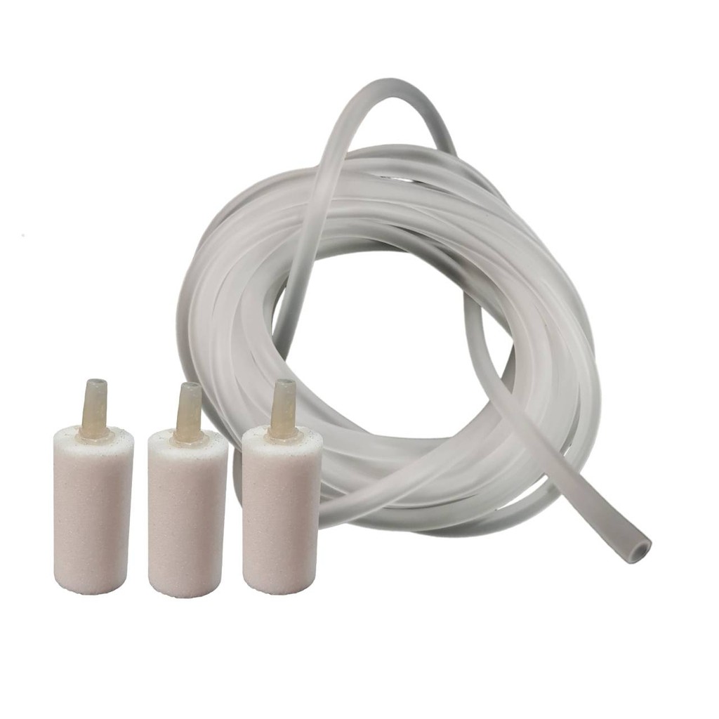 Mangueira 3 metro e 3 pedra porosa para aquario compressor oxigenador