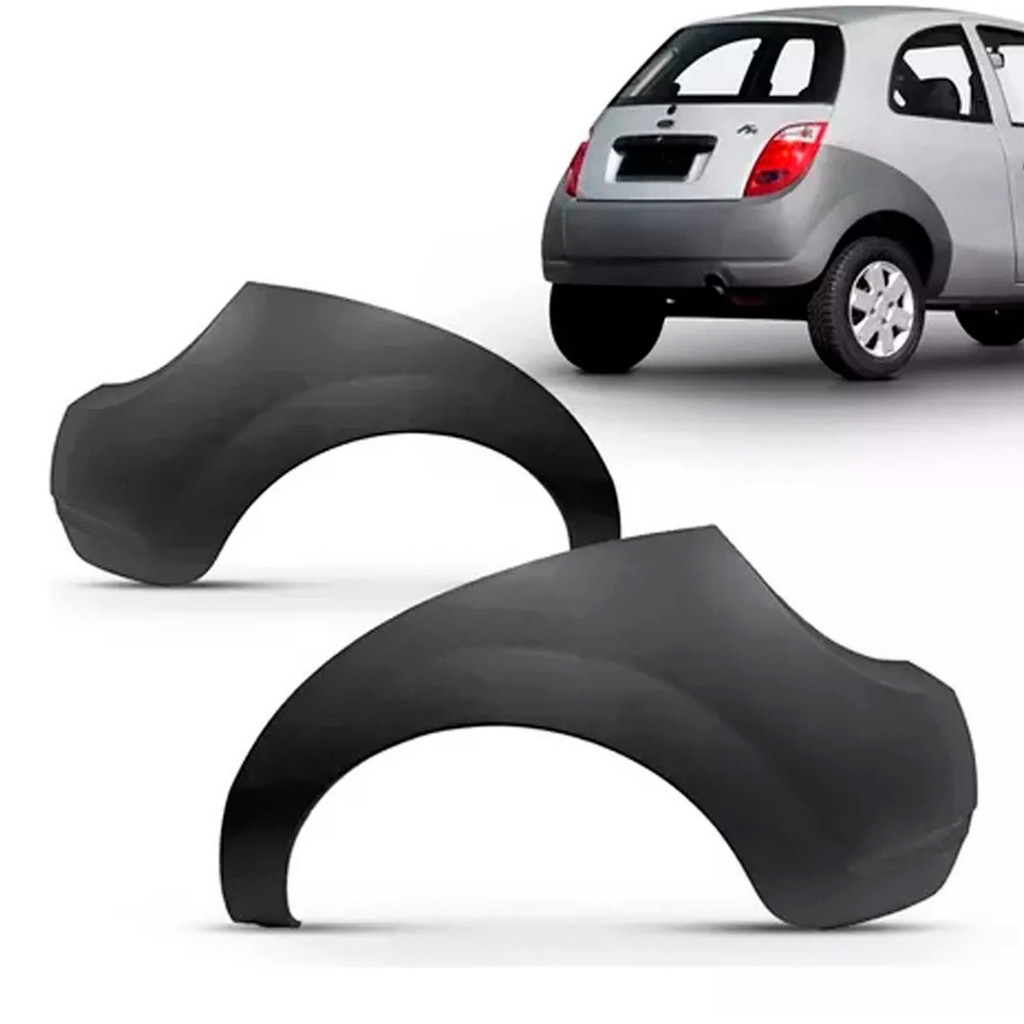 Ponteira Polaina Parachoque Traseiro Ka 01 02 03 04 05 06 07 08 Preto em Oferta na Shopee