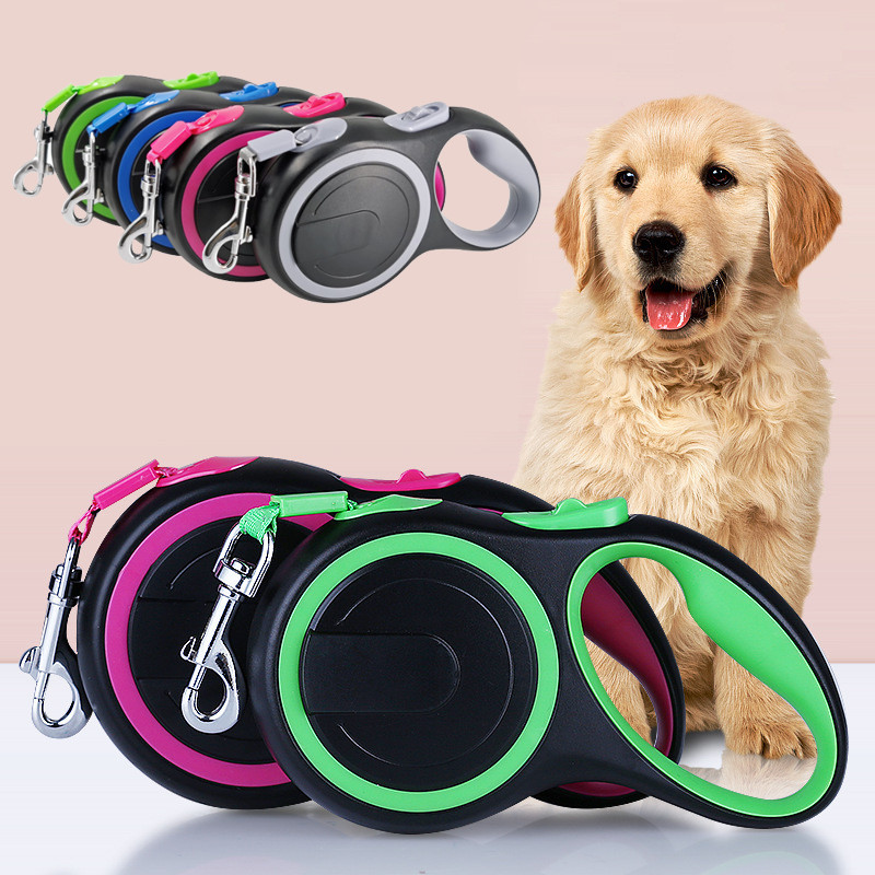 3m 5m 8m Corda De Trela Nylon Coleira Guia Retrátil para Cachorro Gatos Animal De Estimação