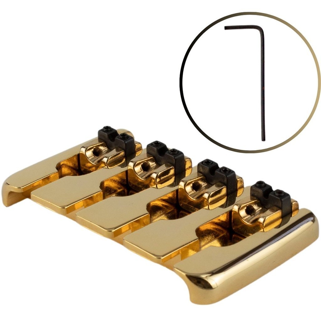 Ponte 4 Cordas Para Contra Baixo Moderno 19mm Gold - BB001