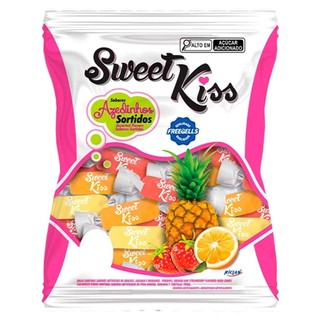 Bala Dura Sweet Kiss Azedinha Sortida 500g - Riclan Doces Festa Lembrancinha Atacado