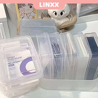 LINXX Caixa De Armazenagem Flip Transparente Para Pipoca Mini Plástica Organizadora De Cartões Lomo em Oferta na Shopee