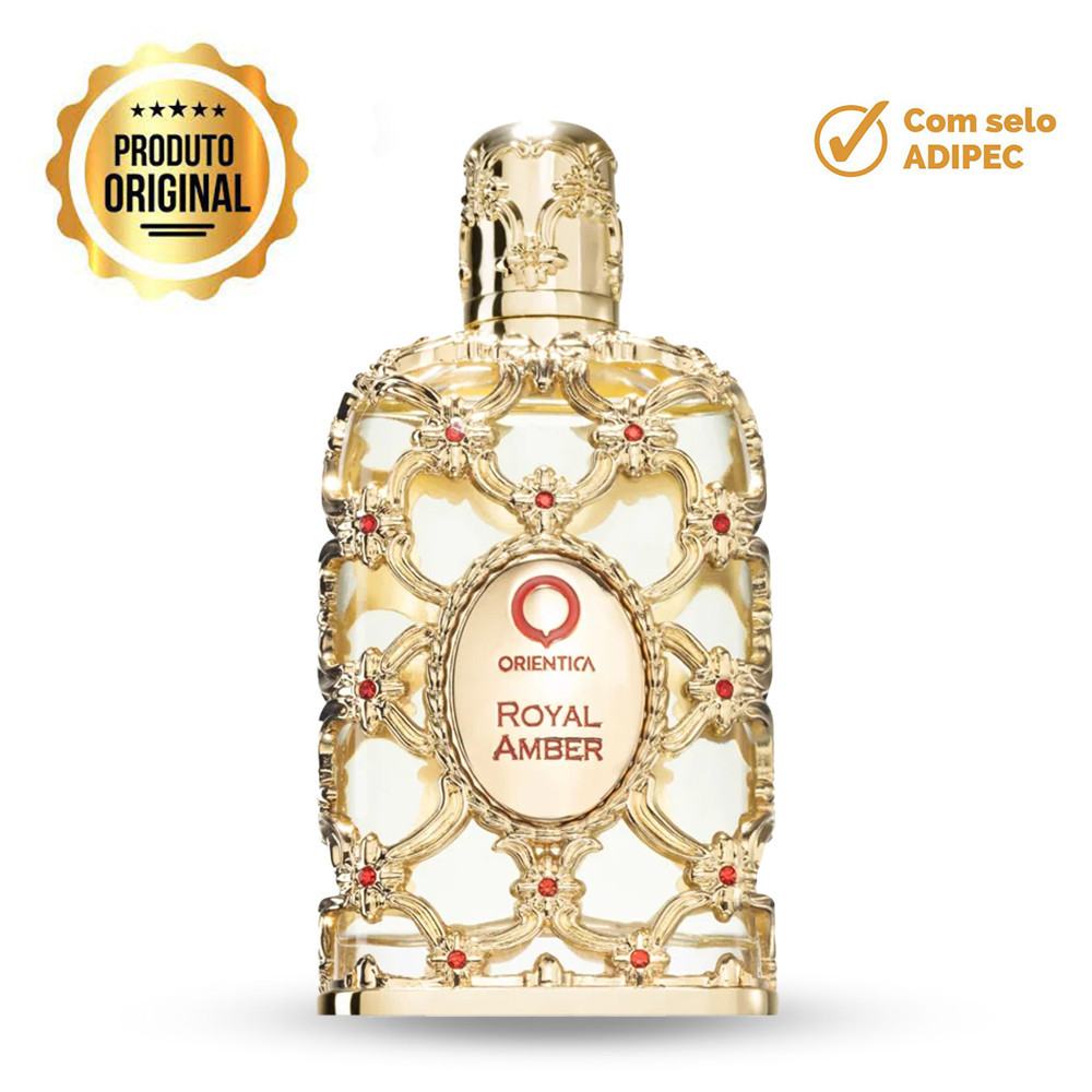 Perfume Royal Amber Luxury Edp Orientica Feminino 80ml em Oferta na Shopee