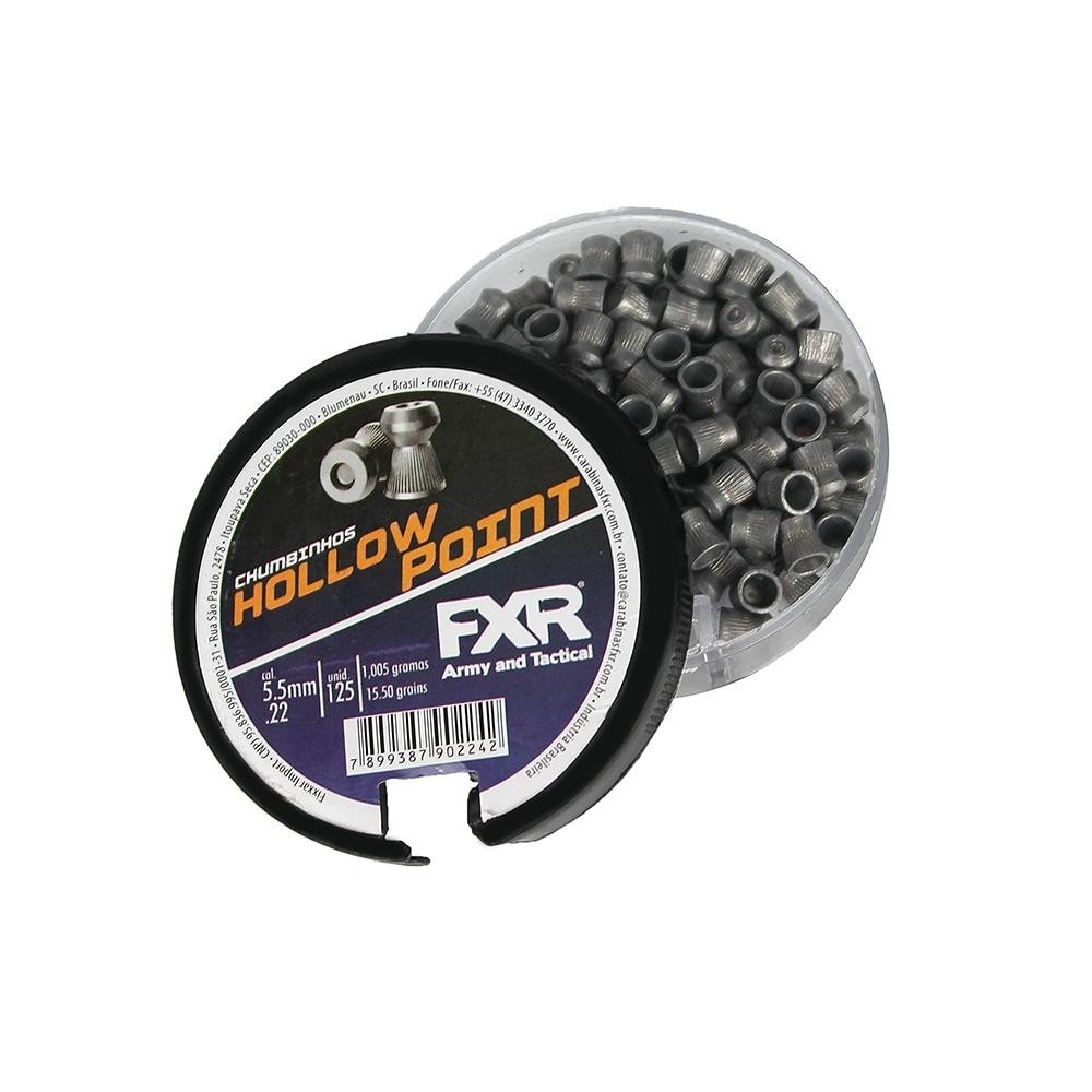 Chumbinho Para Carabina Pressão Hollow Point 5.5mm 125un Fxr