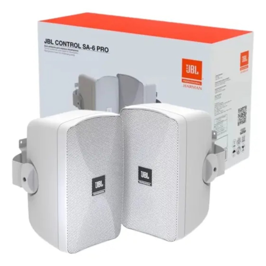 Par de Caixas JBL Control SA-6 PRO Passiva Branca - 100 Watts RMS em Oferta na Shopee