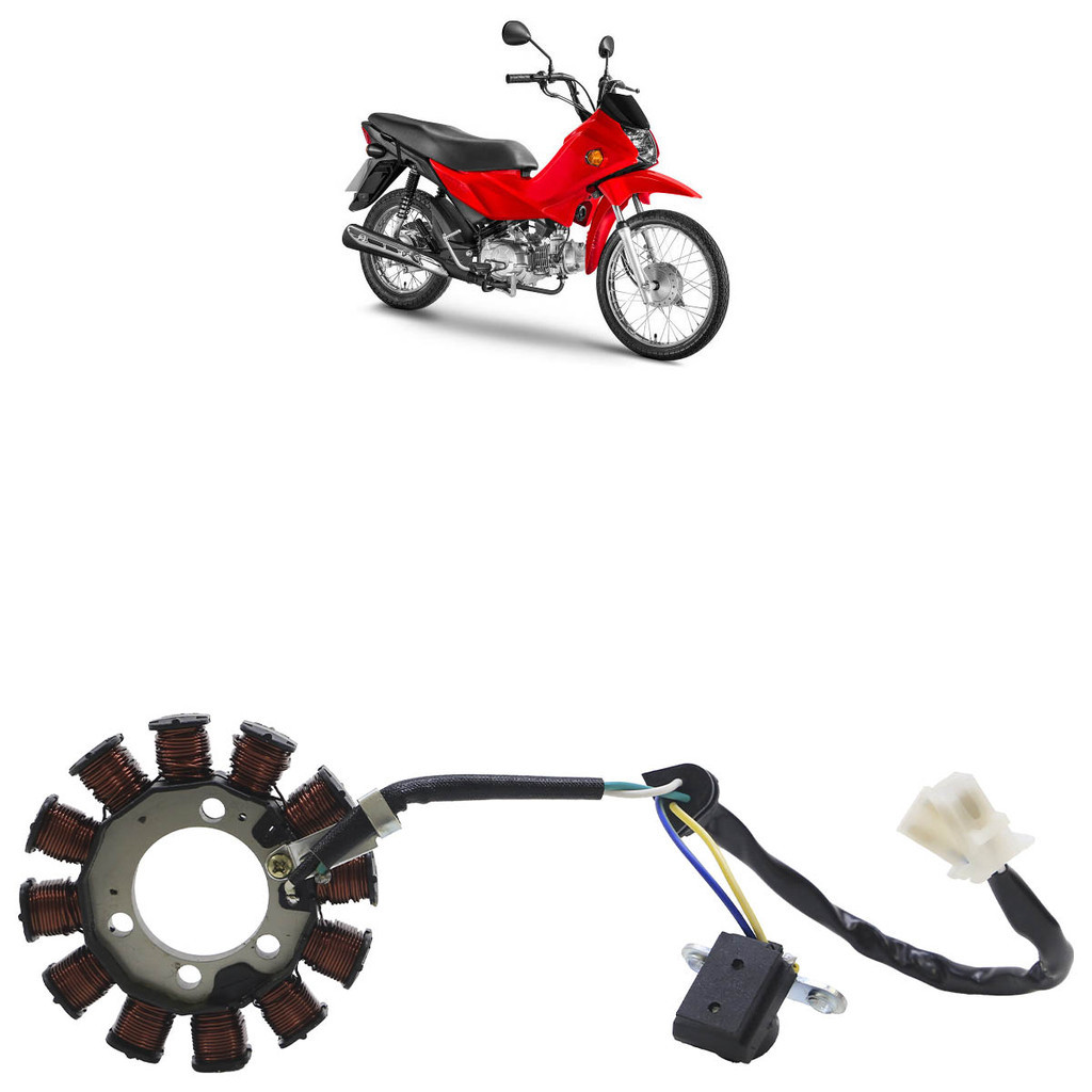 Estator Com Bobina Pulso Pop 110i 2016 2017 2018 2019 2020 2021 2022 2023 em Oferta na Shopee