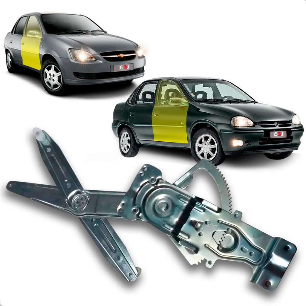Máquina de Vidro Elétrica Para Motor Mabuchi Corsa Classic 1995 até 2016 Lado Direito Passageiro
