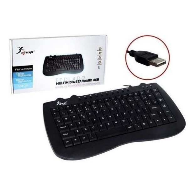 Mini Teclado Multimídia Kp-2008 Knup