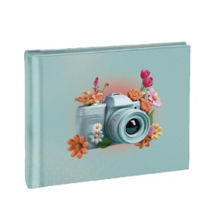 Álbum de Fotos Floral Capa Rígida Azul Claro InstaLovers 896 em Oferta na Shopee