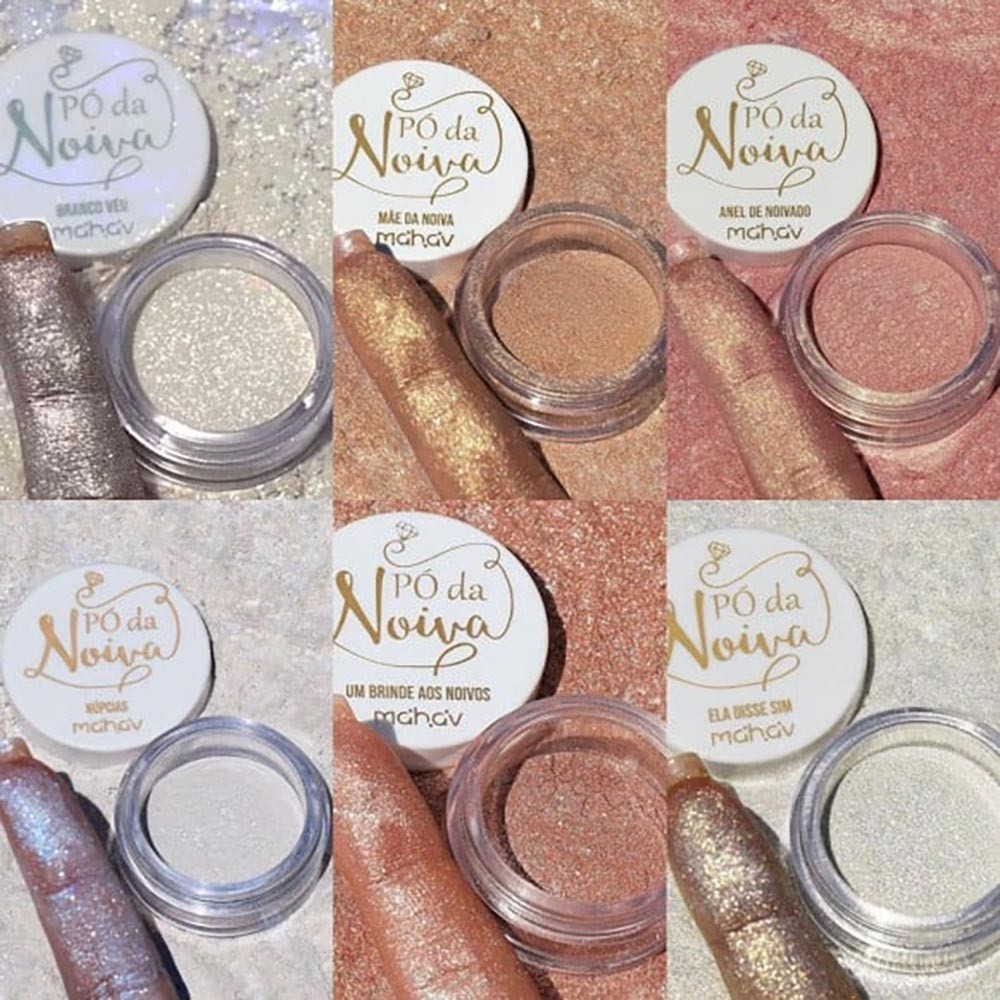 Pó da Noiva Iluminador - Mahav em Oferta na Shopee